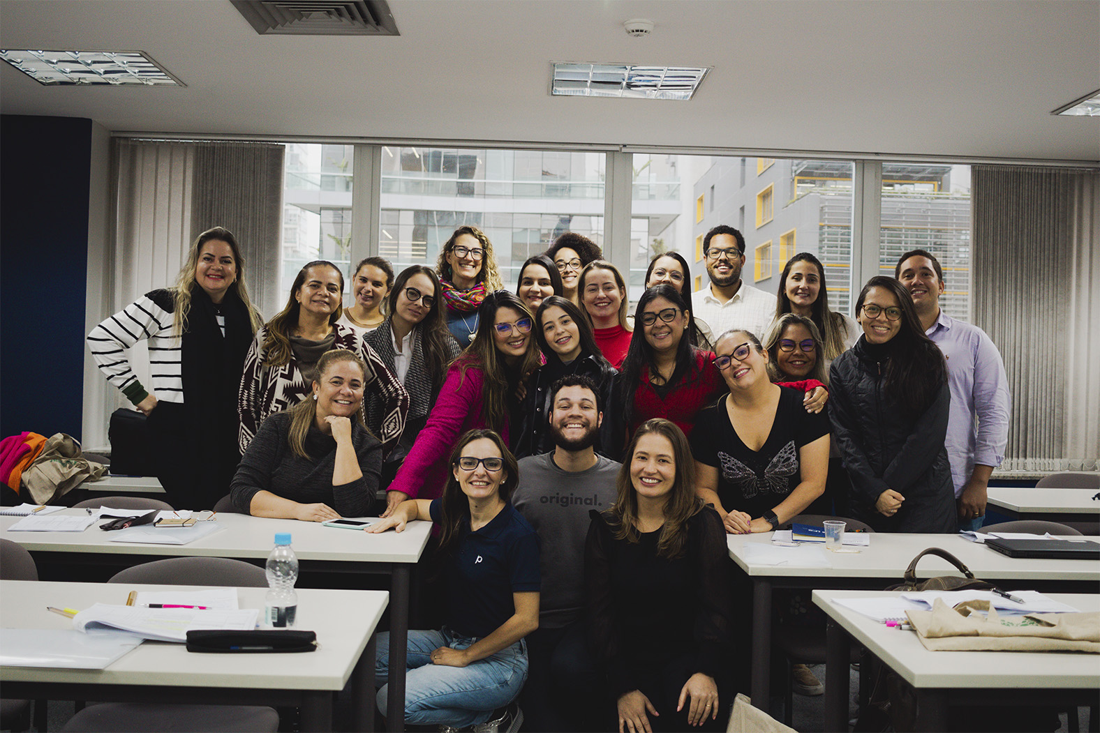 Image of group participants at the end of a training course