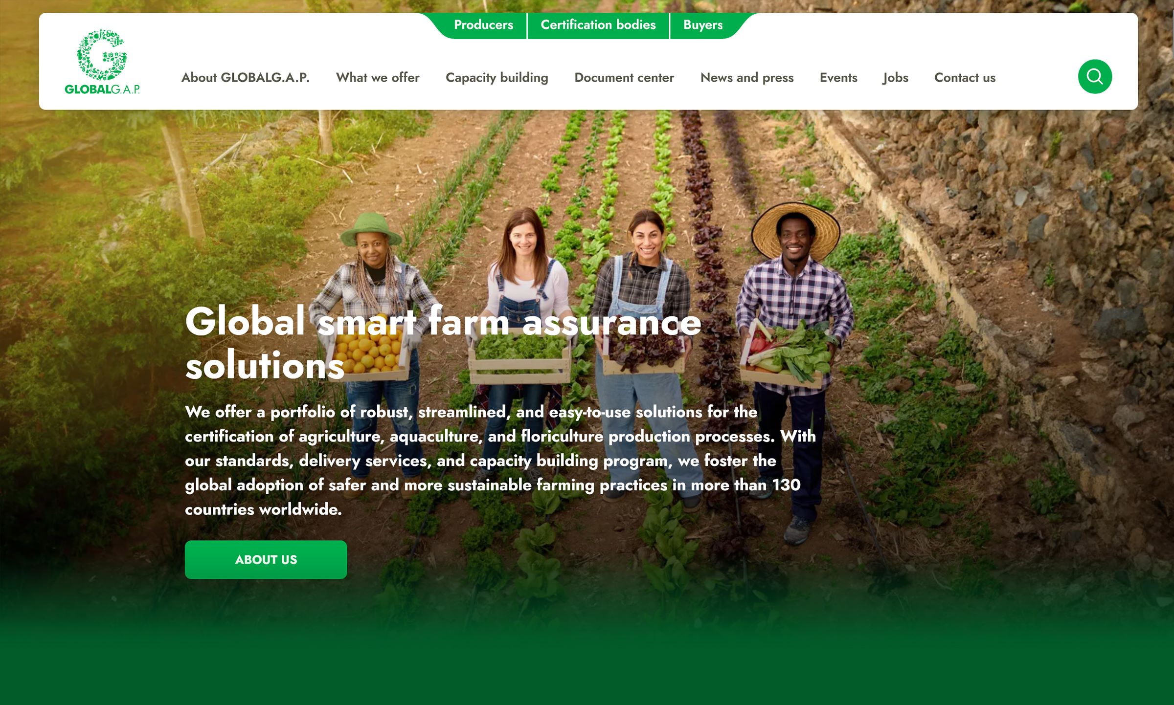 The GLOBALG.A.P. Secretariat announces its new website and details the smart features. 